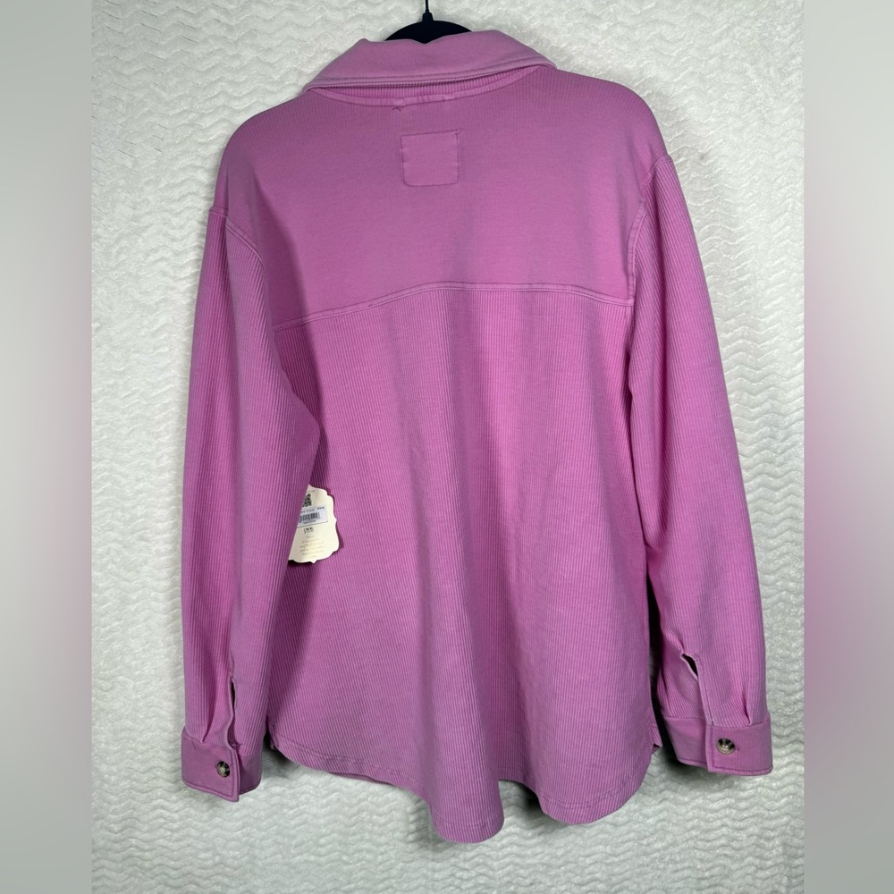 NWT Altar'd State Pink Button Down. Size large. Soft and cozy 🤩🧡 - Picture 9 of 9